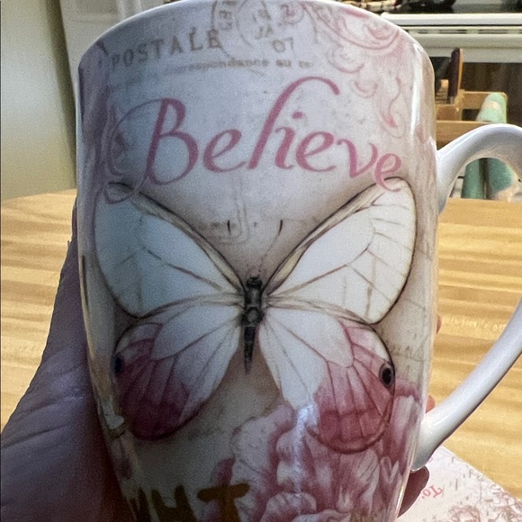 ( 0378) Inspirational Floral Mug with Gold Accents & WHT Horse Art - Picture 4 of 11
